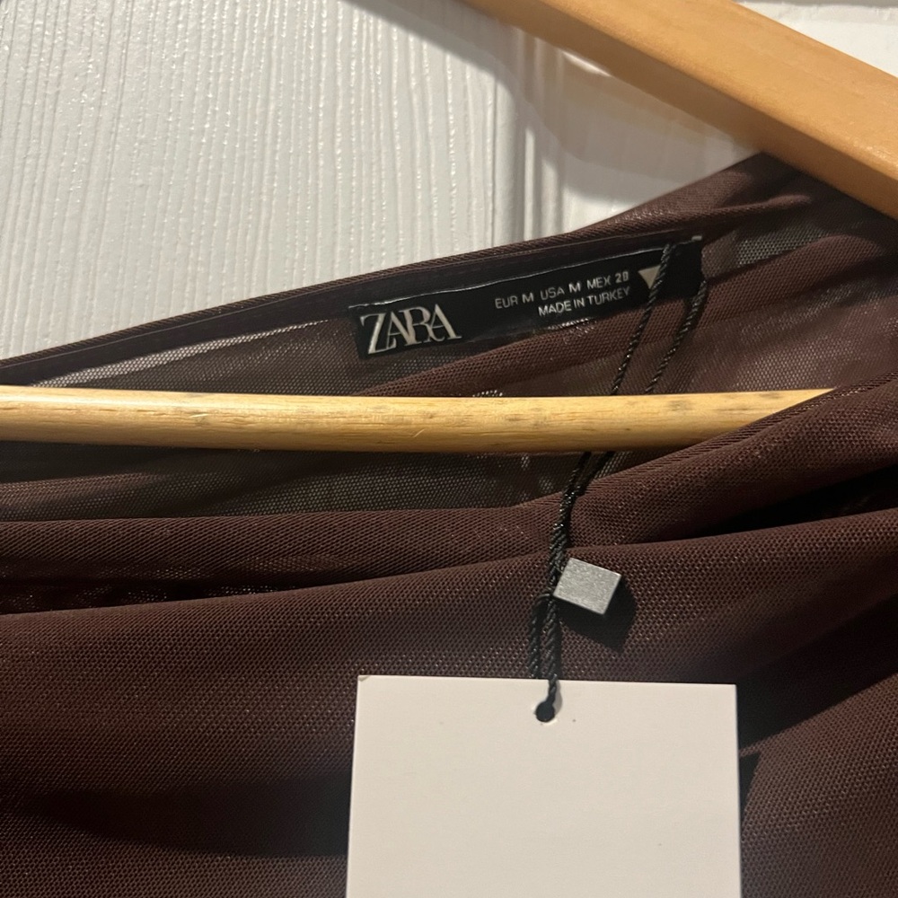 Zara Chocolate Brown Blouse